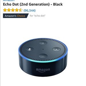 Amazon Echo Dot (2nd generation) in black